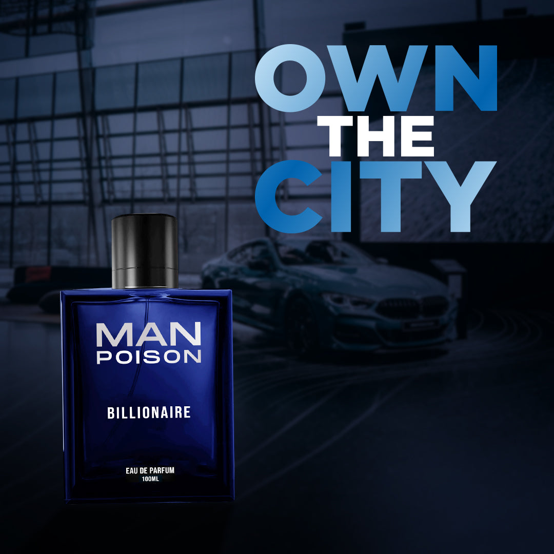 Man Poison Billionaire | Eau De Parfum | Long Lasting Perfume for Men  | 100 Ml I Office & Party Wear Man Poison Billionaire | Eau De Parfum.