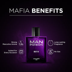 Man Poison Mafia | Eau De Parfum | Perfume for Men | Spicy and Woody Notes | 100 Ml  Man Poison Mafia | Eau De Parfum.